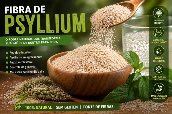 Psyllium em pó